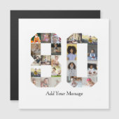 数字80の写真コラージュ (正面/裏面)