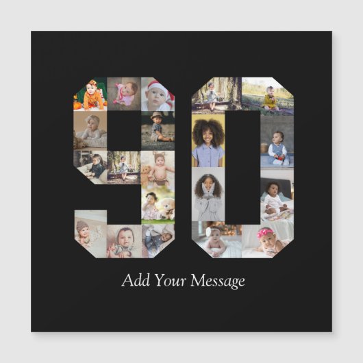 数字90写真コラージュ (正面)