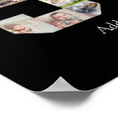 数字90写真コラージュ ポスター (角)