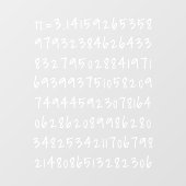 数字「π=3.14」算数科学愛好者デカール ウィンドウサイン (シート)
