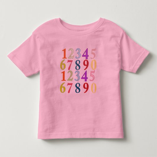 数字 トドラーTシャツ (正面)