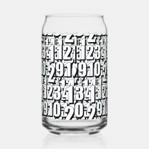 数字 ブラック ホワイト       