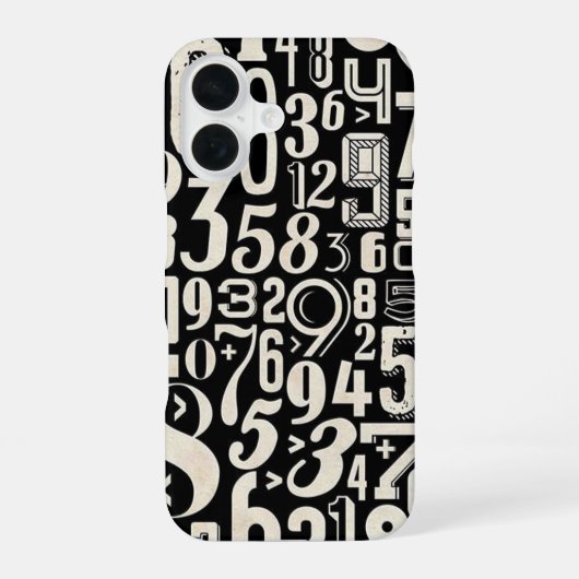 数字 iPhone 16ケース (裏面)