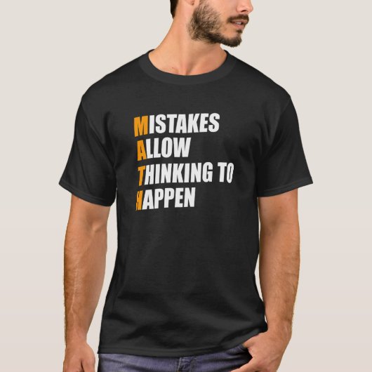 数学おたくおもしろい2 Tシャツ (正面)