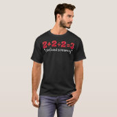 数学おたくおもしろい、数学、数学のジョーク、数学の漫画のグリッド Tシャツ (正面フル)