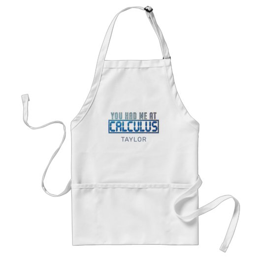 数学おたくギャグ微積分を食べた スタンダードエプロン (正面)