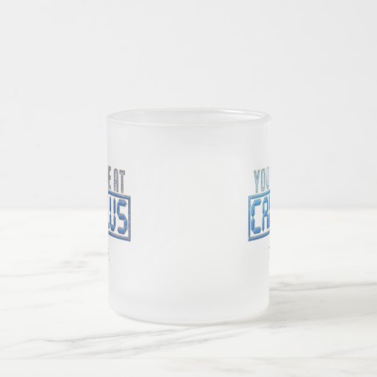 数学おたくギャグ微積分を食べた フロストグラスマグカップ (中央)