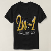 数学おたく代数数学サイエンスギーク Tシャツ (デザイン正面)