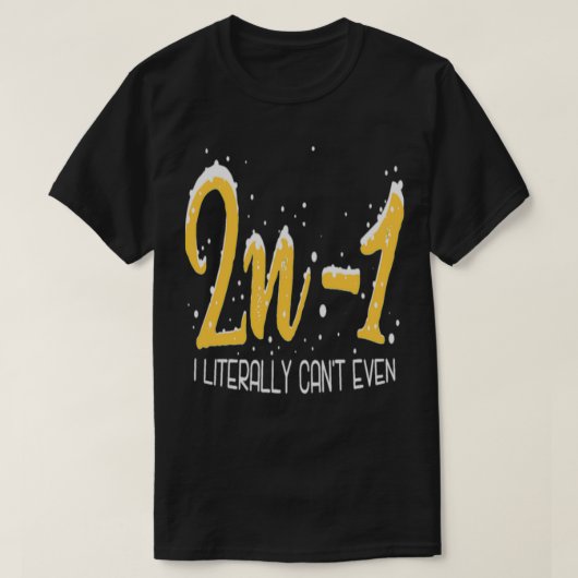 数学おたく代数数学サイエンスギーク Tシャツ (デザイン正面)