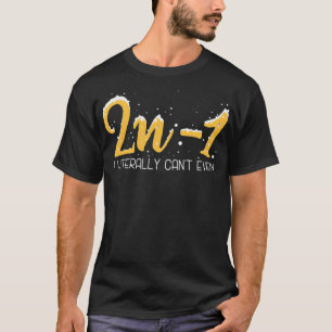 数学おたく代数数学計算学 Tシャツ