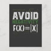 数学おたく科学の絶対値ユーモア ポストカード (正面)