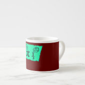 数学おもしろいのジョーク数学の数学のユーモアの学生 エスプレッソカップ (正面右)