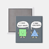 数学おもしろいのジョーク磁石可愛い幾何学のジョーク磁石 マグネット (正面/裏面)