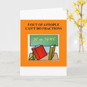 数学おもしろいの冗談 カード (黄色い花)