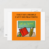 数学おもしろいの冗談 ポストカード (正面/裏面)