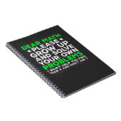 数学おもしろいの問題学校の数学の苦闘 ノートブック (右側)