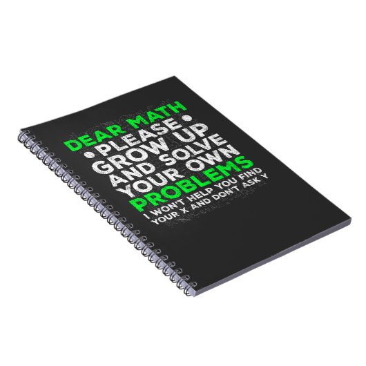 数学おもしろいの問題学校の数学の苦闘 ノートブック (右側)