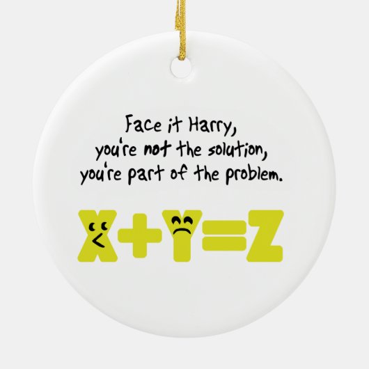 数学おもしろいの問題 セラミックオーナメント (裏面)