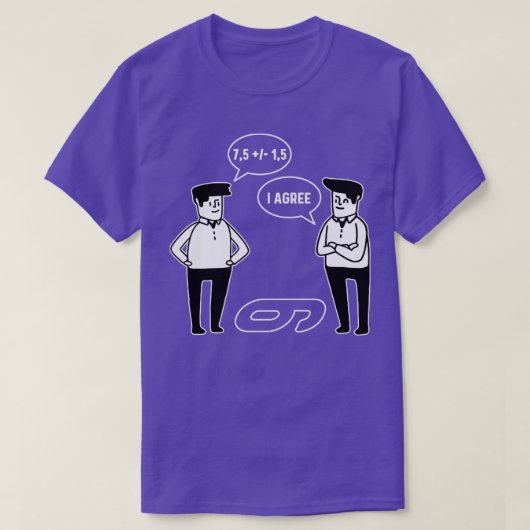 数学おもしろいの方程式は遠近法に関する Tシャツ (デザイン正面)