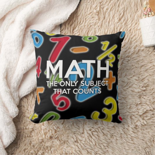 数学おもしろいは引用文を数える唯一の科目 クッション (ブランケット)