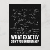 数学おもしろいギーク物理科学のジョーク ポストカード (正面)
