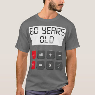 数学おもしろいギーク60番目の誕生日ギフト60歳Bi Tシャツ