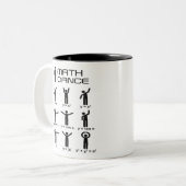 数学おもしろいダンス代数数学生のお茶 ツートーンマグカップ (正面左)