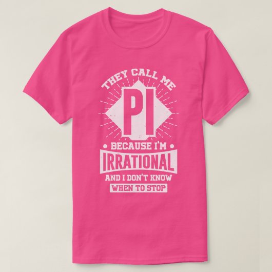 数学おもしろいパイ日の数学者ギフト Tシャツ (デザイン正面)