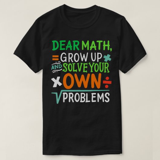 数学おもしろい先生ギフト数学の恋人の学生 Tシャツ (デザイン正面)