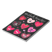 数学おもしろい先生バレンタインデーPi数学の恋人 ノートパッド (回転)