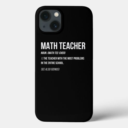 数学おもしろい先生定義問題の多さD Case-Mate iPhoneケース (裏面)