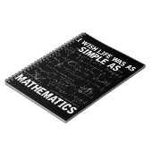 数学おもしろい先生数学おたく ノートブック (左側)