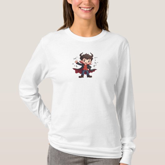 数学おもしろい先生漫画 – 悪魔の教育者 Tシャツ (正面)