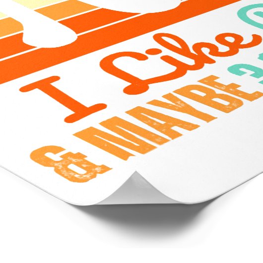 数学おもしろい先生3月14日Pi Day Merch I Like ポスター (角)