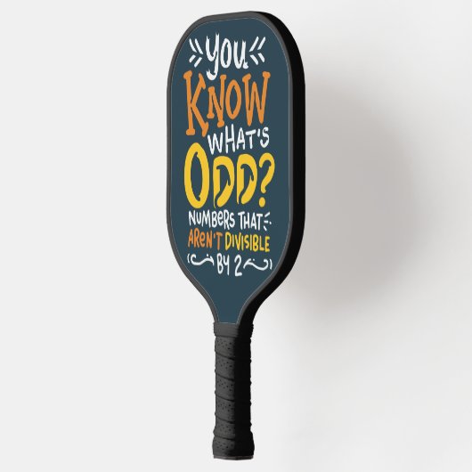 数学おもしろい学校先生分画引用文 ピックルボールラケット (左)
