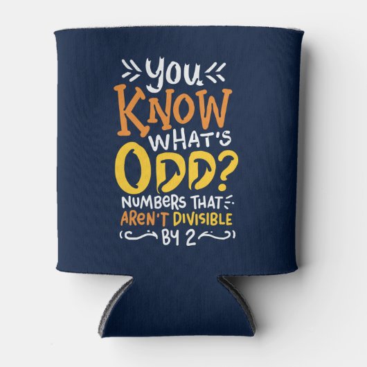 数学おもしろい学校先生分画引用文 缶クーラー (正面)