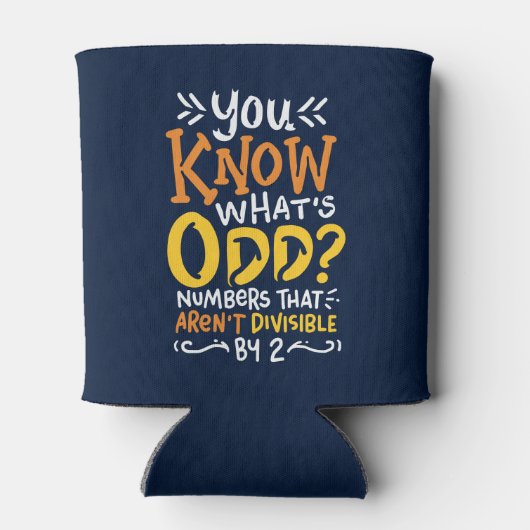 数学おもしろい学校先生分画引用文 缶クーラー (裏面)