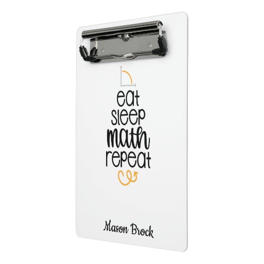 数学おもしろい学生パーソナライズされたの贈り物 ミニクリップボード (アングル2)