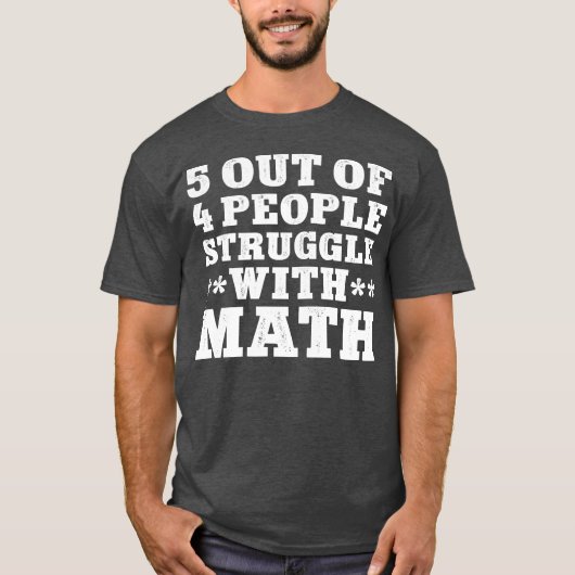 数学おもしろい学生 Tシャツ (正面)