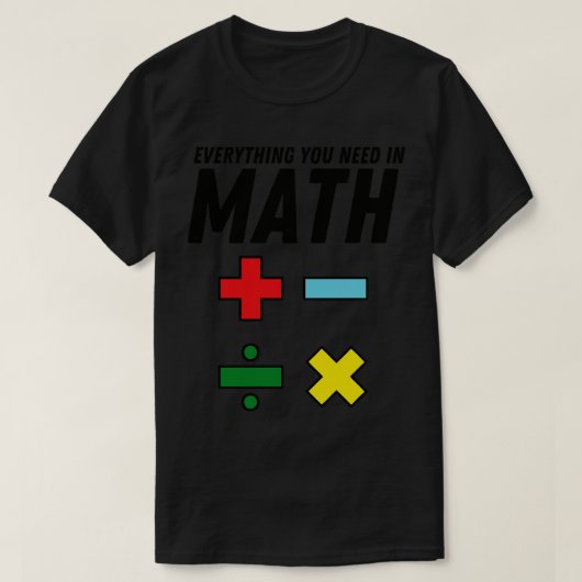 数学おもしろい引用文数学先生1 Tシャツ (デザイン正面)