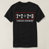 数学おもしろい数式 Tシャツ (デザイン正面)