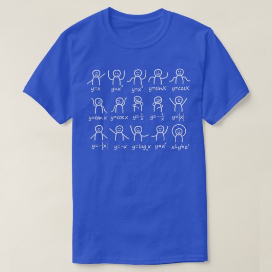 数学おもしろい棒フィギュアデザイン数学の恋人S Tシャツ (デザイン正面)