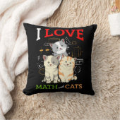 数学おもしろい猫好き動物科学先生 クッション (ブランケット)