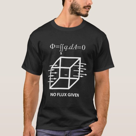 数学おもしろい科学電気技師ガウス法F Tシャツ (正面)