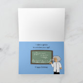 数学おもしろい誕生日カード数学をテーマにした漫画 カード (内部)