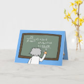 数学おもしろい誕生日カード数学をテーマにした漫画 カード (黄色い花)