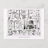 数学および測量の楽器 ポストカード (正面)