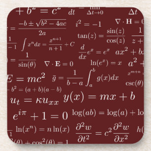 数学および科学のコースター- 6のセットの同等化 コースター