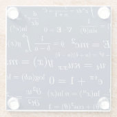 数学および科学ガラスのコースターの同等化 ガラスコースター (裏面)