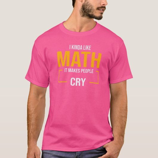 数学がちょっと好きなんです 涙を誘う数学  Tシャツ (正面)